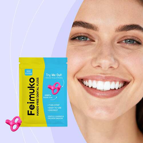 Feimuko Hands-Free Flosser. The hands-free design fits perfe