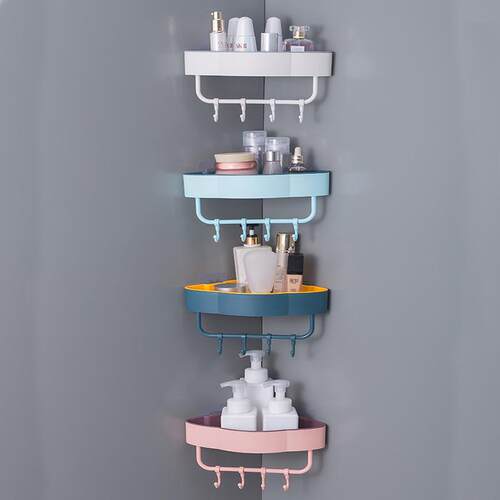 免打孔转角置物架卫生间三角架厨房厕所浴室壁挂墙上收纳架