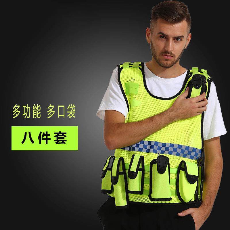 透气反光背心马甲道路施工安全服高档路政衣夜行荧光黄工装
