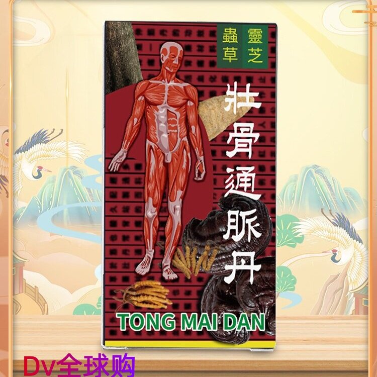 印尼壮骨通脉丹风湿骨痛关节疼痛酸舒经活络四肢无力虫草灵芝48粒