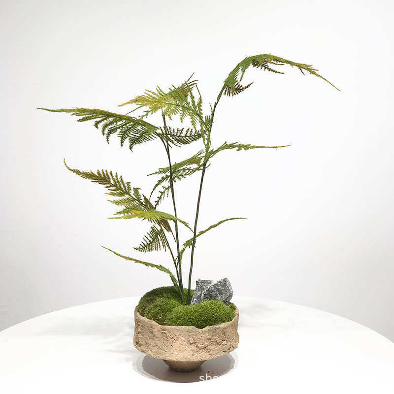 样板间花艺仿真文竹盆景摆件现代客厅桌面酒店售楼处新中式装饰品,鲜花速递/花卉仿真/绿植园艺,仿真绿植,淘宝优惠券,粉丝福利购,淘宝优惠卷