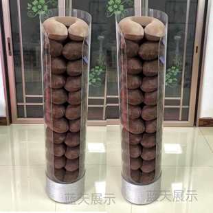 颈枕展柜亚克力飞机头枕展示柜U型车枕货架圆管形透明枕头陈列架