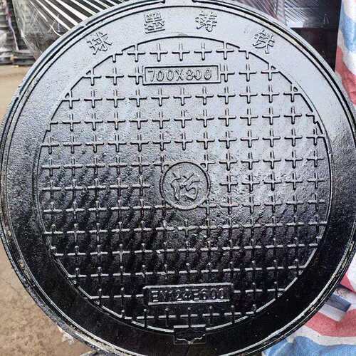 热销球墨铸铁圆形井盖700重型雨水污水铸铁井盖道路球墨铸铁井盖