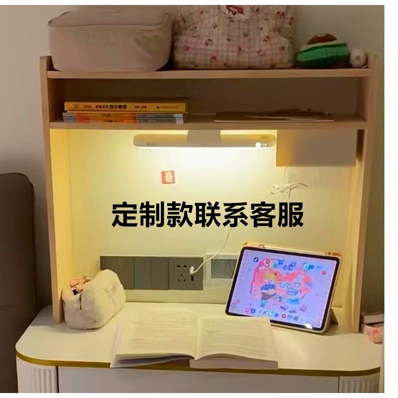 I1家用桌面多层小书架简易实木小型置物架学生绘本书立学习桌收纳