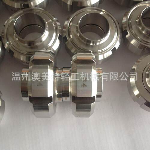 不锈钢316L卫生级油任 圆螺纹活接头 由壬活接组件
