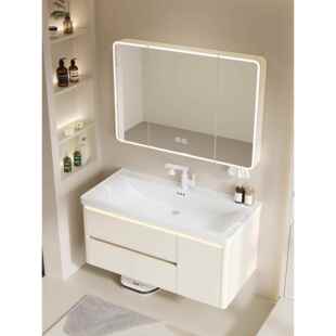 蜂窝铝海洋盆浴室柜组合加深陶瓷一体盆卫生间洗手洗脸盆洗漱台柜