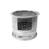 防风多功能户外野营火炉柴柴火野营家用灶折叠收纳烤炉炉具烧