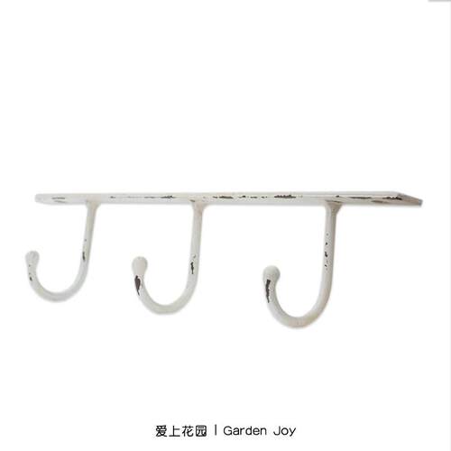 爱上花园丨园艺杂货 花园庭院装饰摆件 铁艺做旧壁挂钩挂架挂钩