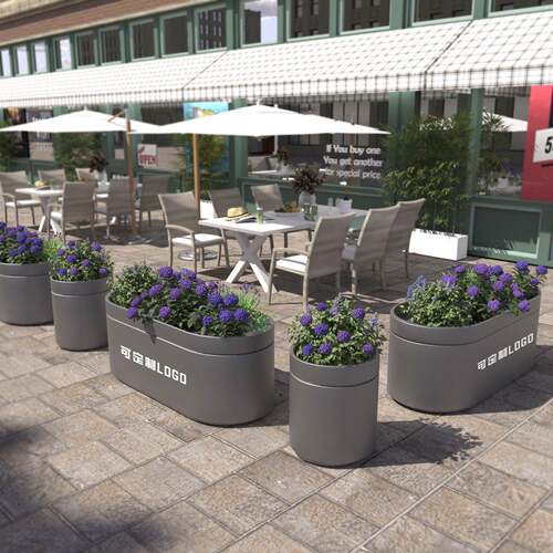 户外不锈钢花箱定制围栏隔断露台室内阳台铁艺花盆架不锈钢花架