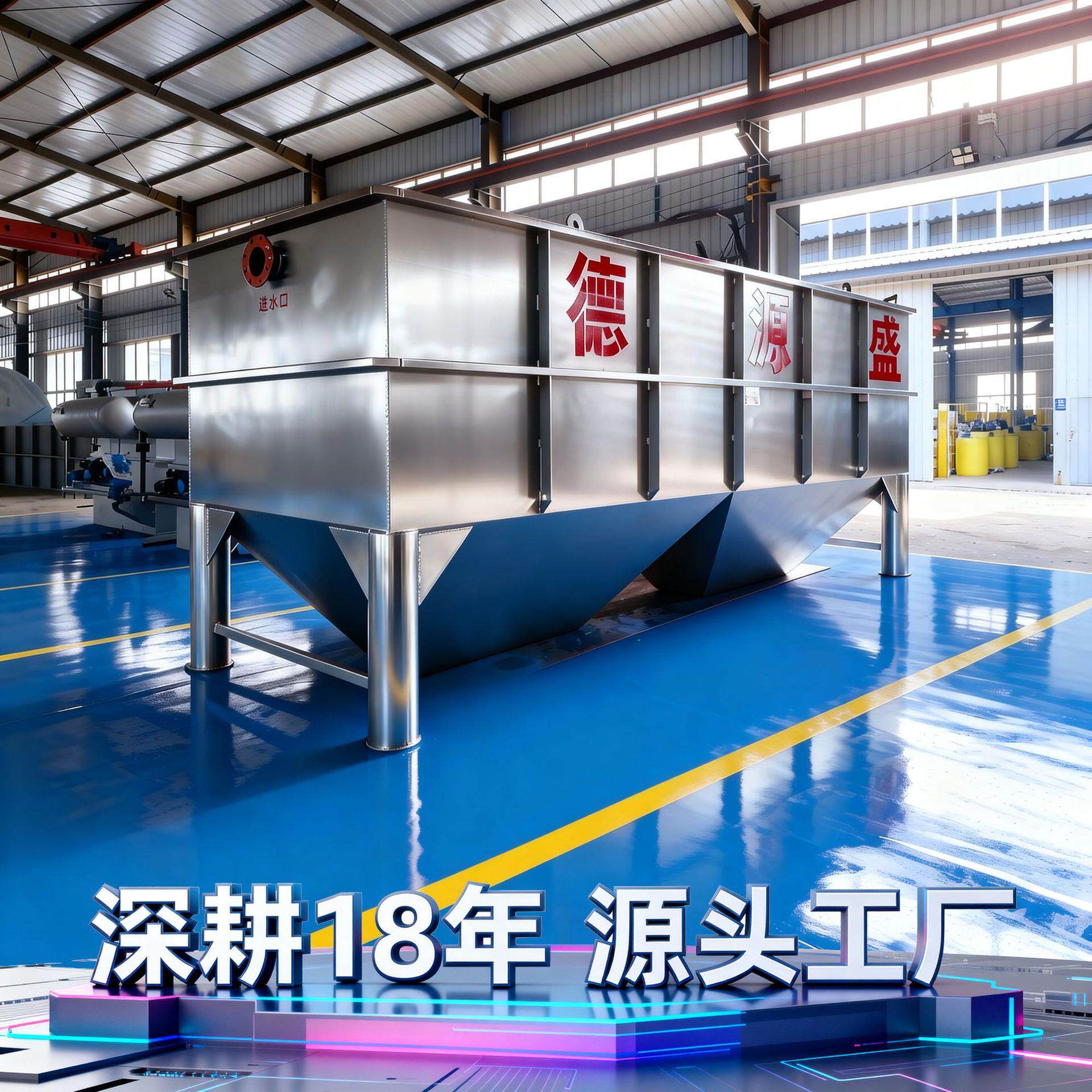斜管沉淀池污水处理设备 平流式斜管沉淀装置固液分离设备反冲洗