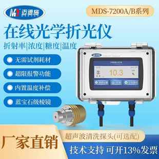 在线液体浓度计折光仪溶液浓度分析仪折射率仪实时监测传感器测量