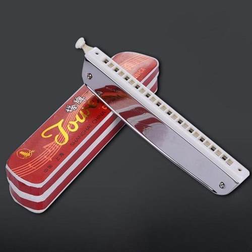 东方24孔半音阶口琴DF1015成人学生初学者普及类入门琴（彩盒）