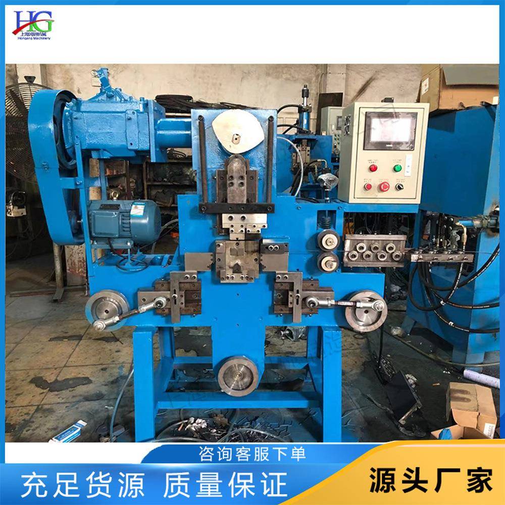 纤维带金属包扣成型机 钢丝钢管包扣成型机 台式回型包扣折弯机