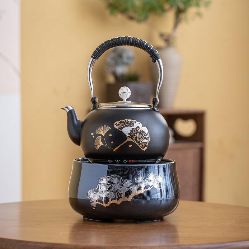 不锈钢煮水过316加厚型金银烧加热水壶陶瓷电陶炉煮茶壶