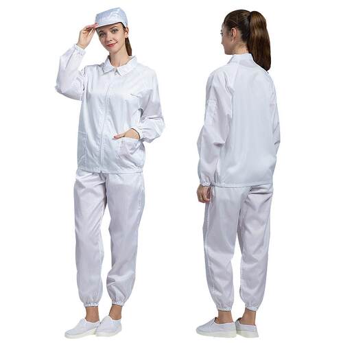 正品洋洁无尘服分净体翻领防净尘翰服防静电工作服洁服制药车间专
