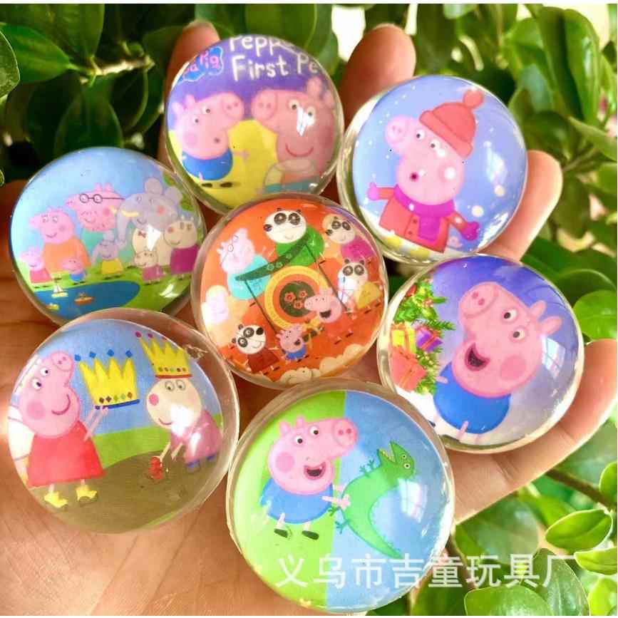 45号纸卡图案弹力球两元扭蛋机专用跳跳球学生奖品小卖部