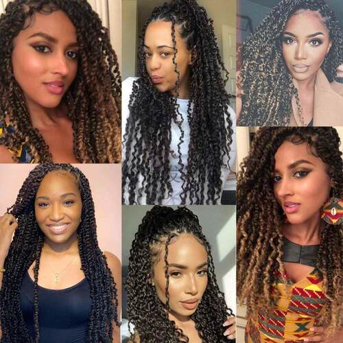 Passion Twist Crochet Braids Spring Twist Hair Extension接发