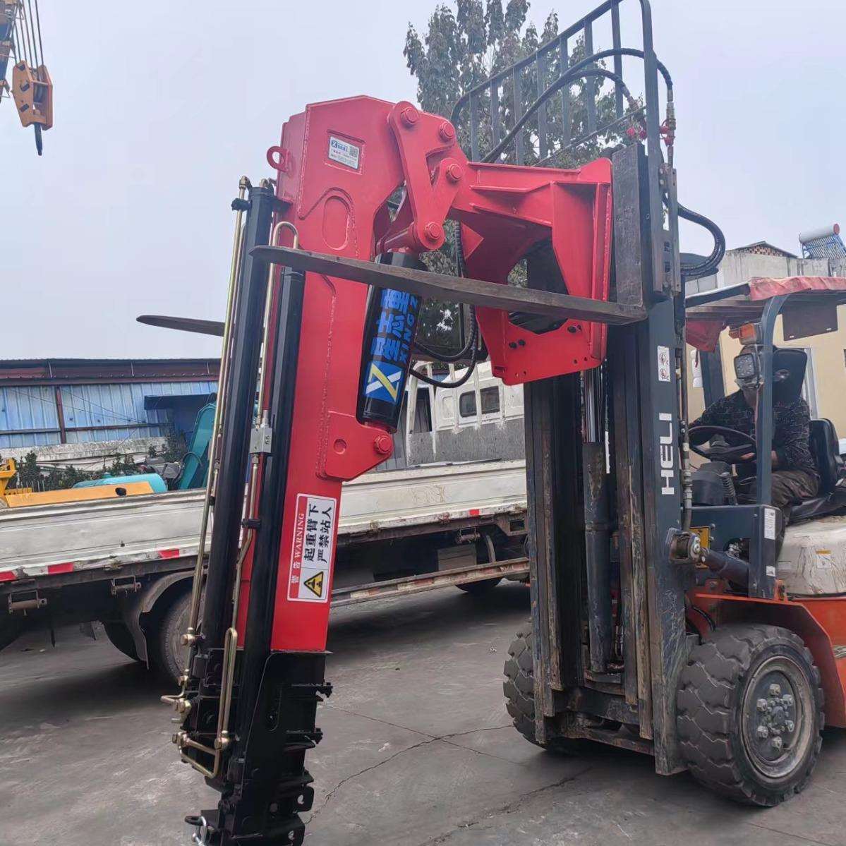 工程机械移动式折臂尾吊 液压车载伸缩工程施工车间搬运折臂尾吊