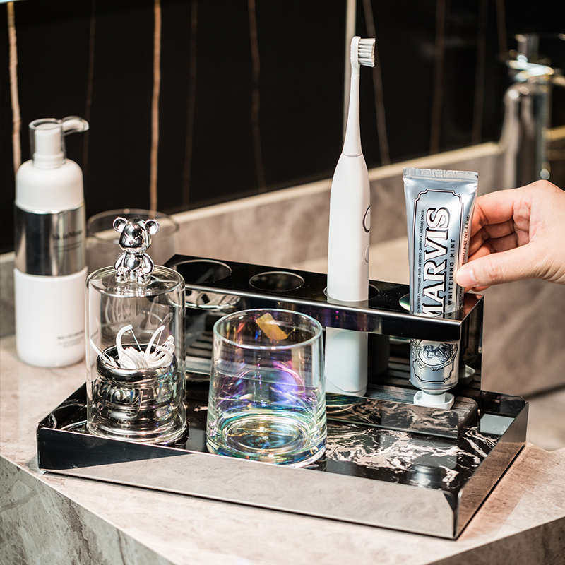 德国电动牙刷架子卫生间牙具收纳浴室洗手台高级感洗漱台置物架子