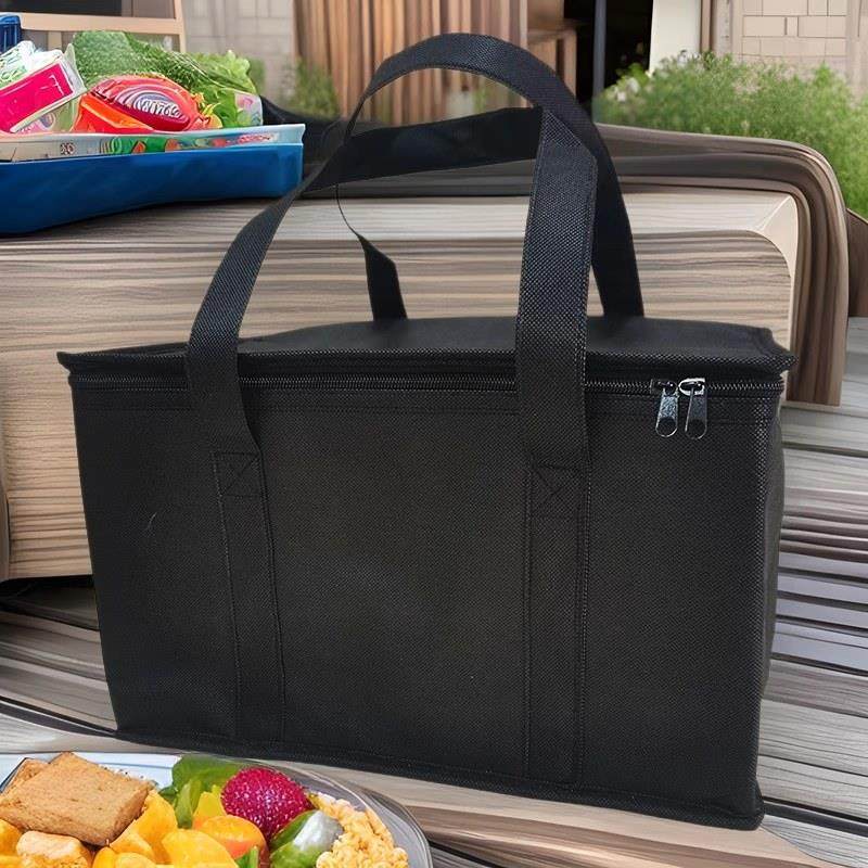 现货保温袋3号4号黑色快递外送不织布隔热铝箔手提保鲜保冷袋冰包,餐饮具,保温袋,淘宝优惠券,粉丝福利购,淘宝优惠卷