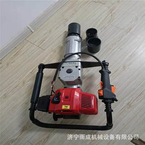 户外手提施工埋桩机 小型手提便携式打桩机 汽油动力植桩机