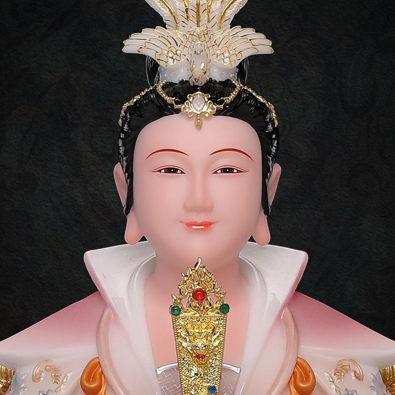 碧霞元君泰山奶奶像仿汉白玉供奉家用东岳泰山天仙玉女神像