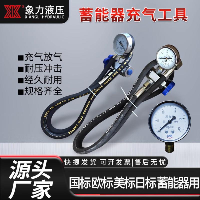 现货液压蓄能器CQJ-25剪板机充气工具 剪板机充氮工具 充气阀25Mp