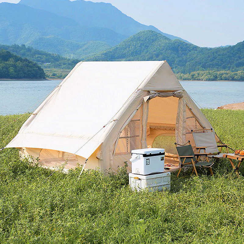 一室户外露营速开充气帐篷旅游便携牛津布充气帐篷野营帐篷单门