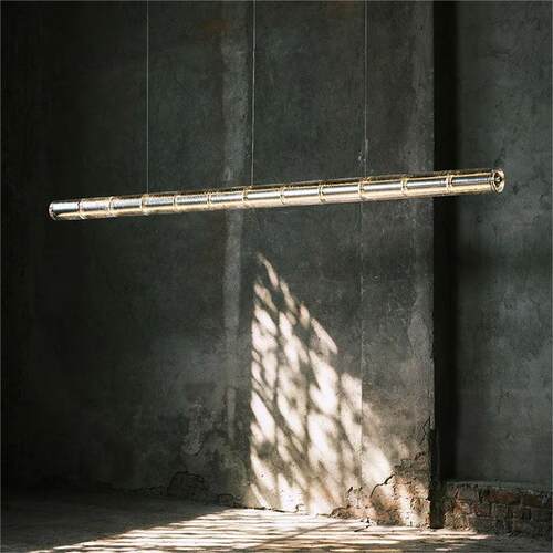 意大利flos LuceOrizzontale设计师款吧台玻璃长条桌岛台餐厅吊灯