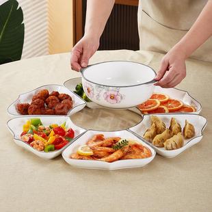 家用盘子饭碗汤碗菜盘餐具餐盘碗筷日用瓷碗 高档 陶瓷拼盘套装