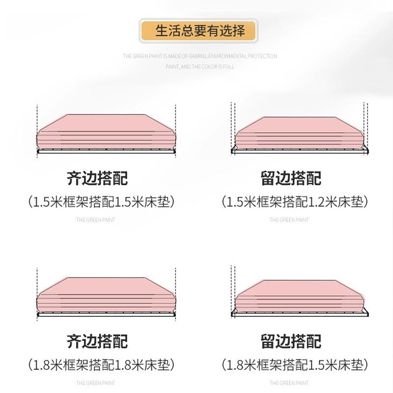 排骨台架1.8代现GSI简约无床头单地满铺实木榻榻人米床1.5米折叠