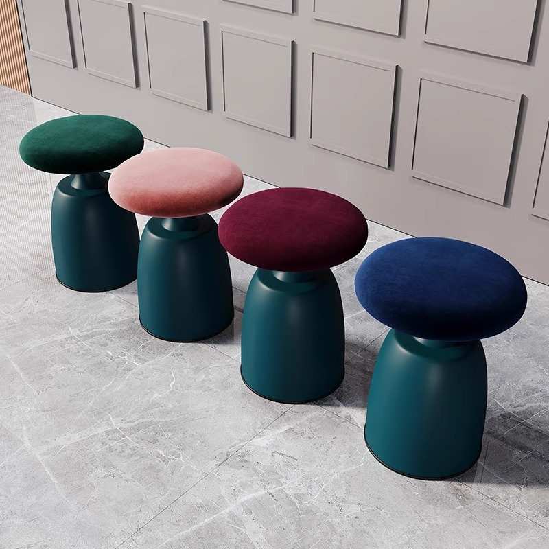 7FC北欧现代小凳子轻奢简约圆凳网红化妆椅凳时尚家用卧室梳妆凳