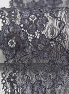 蕾丝小氨纶现货碎花柔软窗帘辅料花边批发中弹蕾丝弹力丝花边锦纶