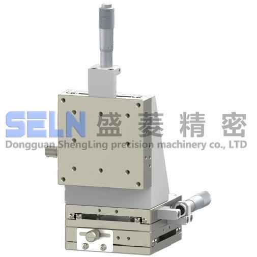 XYZ轴LBDV80-L-C2千分尺旋钮直线滚珠型手动微调位移平台XYZSG80