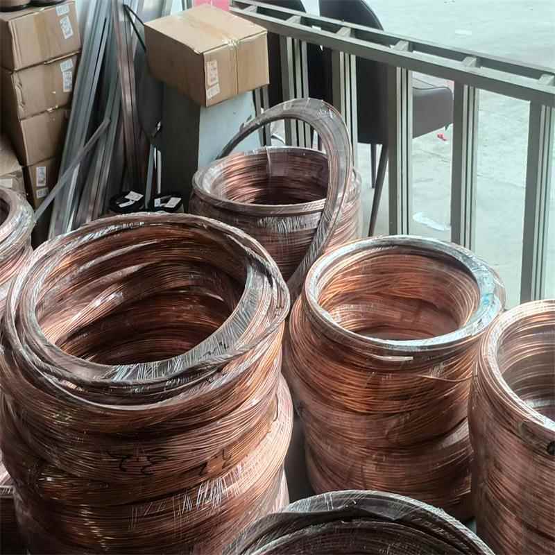 专业生产紫铜镀锡铜编织带设备接地导电铜编制带线法兰静电跨接线