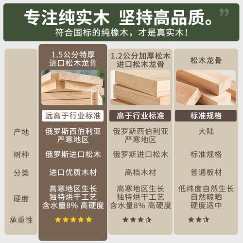折叠床家用实木床单人双人床出租房用1米5小床成人硬板床卧室床架