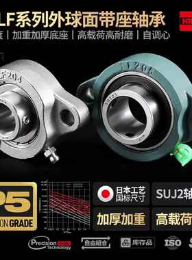 进口SB面LF204球205带座轴承2脚06菱形外207短208209210211