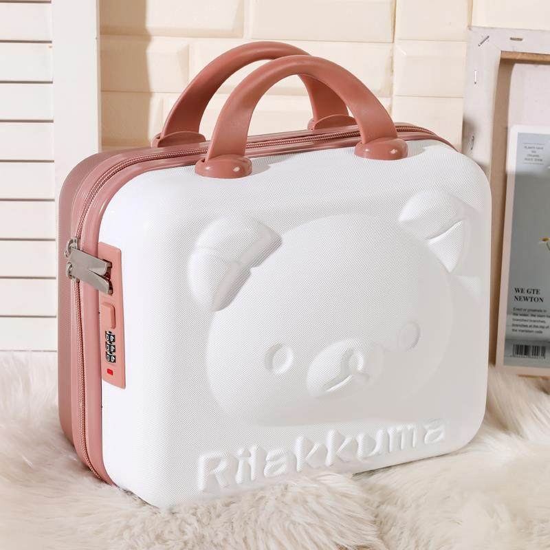 正品手提行李化小箱子包14寸卡通可爱动漫密码箱箱轻箱便迷你妆收