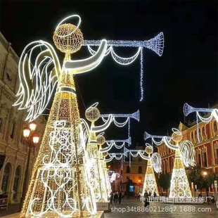 饰景观灯 天使造型滴胶动物户外防水led广场公园灯光节工程亮化装