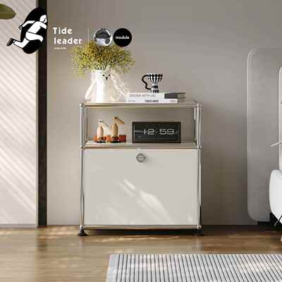 Tide leader床头收纳柜小众设计感包豪斯卧室床头柜简约沙发边柜