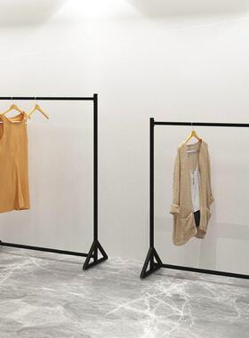 Clothing store display rack floor hangers for men and women