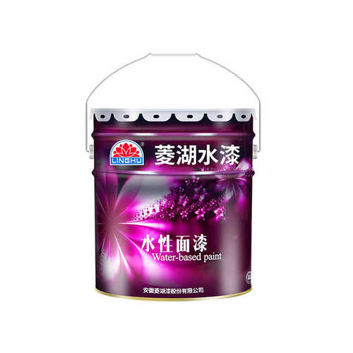 菱湖牌水性面漆15KG桶装木器家具地板PVC金属铁防锈各色油漆涂料