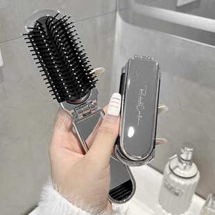 3N小梳子随身便携气垫梳折叠带镜子女士长发按摩顺发迷你气囊