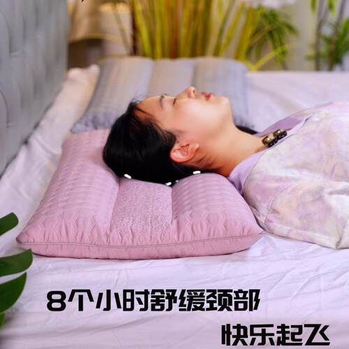 全荞麦壳枕48*74标准枕套护颈椎高枕低枕硬枕分区定型荞麦枕