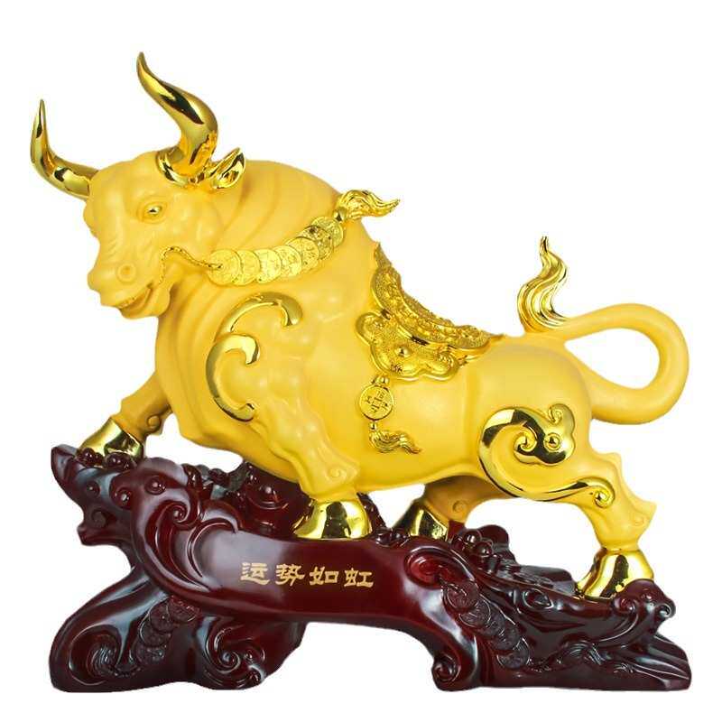 运势如虹牛摆件十二生肖牛公司办店铺乔迁开业送礼玄关酒柜装饰品,家居饰品,装饰摆件,淘宝优惠券,粉丝福利购,淘宝优惠卷