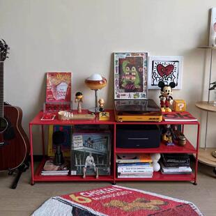 储物架锻铁储物架书架多巴胺显示斯堪 落地式 纳 简单 中世纪风格