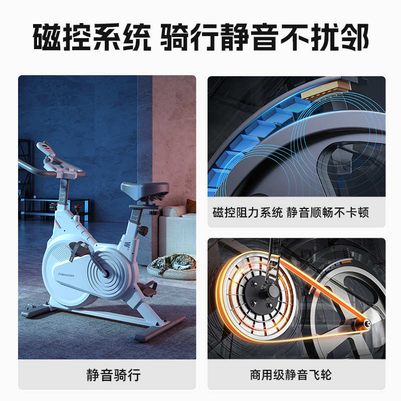 爆健身车运动家用磁控单车脚踏车单车健身器材室内动感飞轮静音款