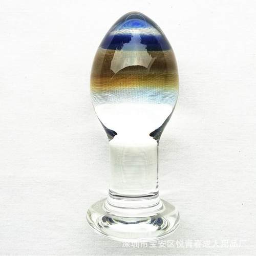 Glass-made femalemasturbation toy fake phallus adult product