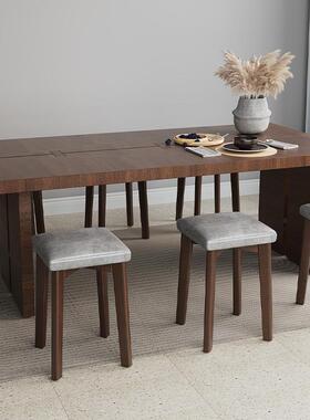 r椅^实木凳子椅子桌轻家用餐餐小户YMY-SMCY型复古奢现代简约木凳