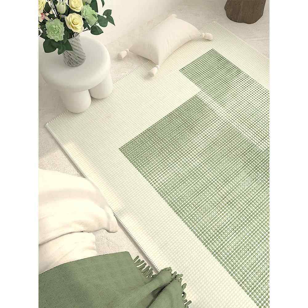 客A5L条长床边地毯绿F7677J7J色厅地毯卧加厚床前室沙发茶几毯飘